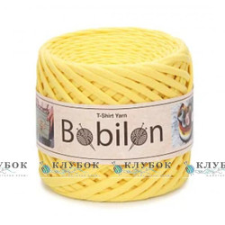 Трикотажная пряжа Bobilon Medium / Бобилон Медиум 7-9мм   (желтый)