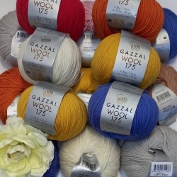 Шерсть Gazzal «Wool 175  /  Вул 175»  Турция