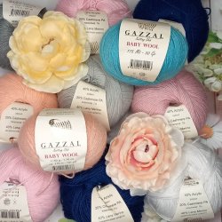 Пряжа Gazzal "Baby Wool / Бебі Вул" Туреччина