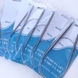 Спицы для вязания на тросике 60см Китай