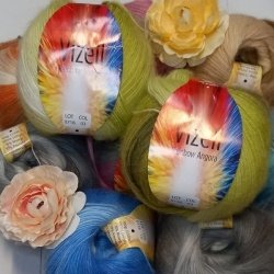 Пряжа Vizell «Rainbow Angora / Рейнбоу Ангора» Турция