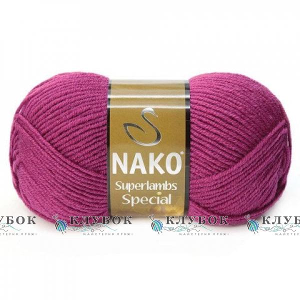 Пряжа полушерсть Nako «Superlambs Special / Суперлембс Спешл» Турция №1302(фуксия)