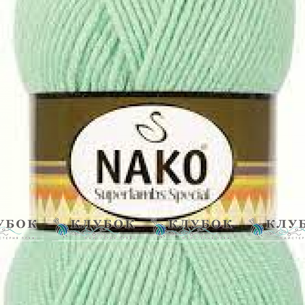 Пряжа полушерсть Nako «Superlambs Special / Суперлембс Спешл» Турция №3726(мята)