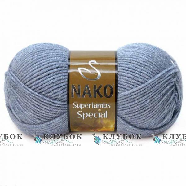 Пряжа напіввовна Nako «Superlambs Special / Суперлембс Спешл» Туреччина №23135(світлий джинс)