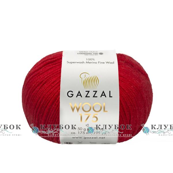 Вовна Gazzal "Wool 175 / Вул 175" Туреччина №338(червоний)