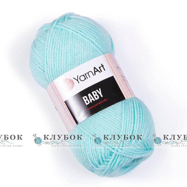 Пряжа YarnArt "Бебі"  №856(м'ята)