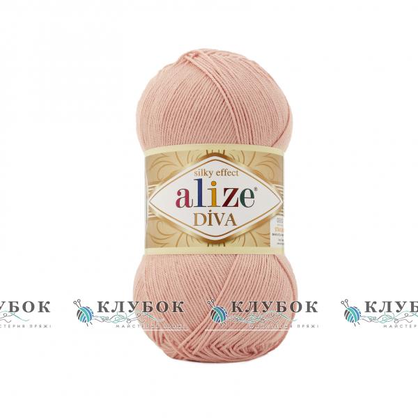 Пряжа Alize «Diva / Дива»  №363(ніжна троянда)