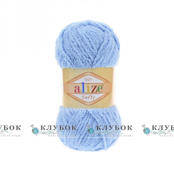 Плюшева пряжа Alize «Softy / Софті» №40(блакитний)