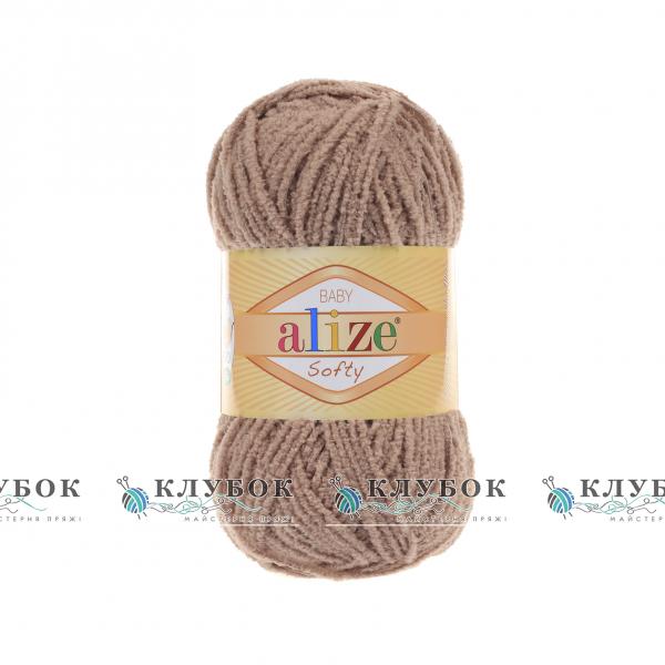 Плюшевая пряжа Alize «Softy / Софти»  №617(бежевый)