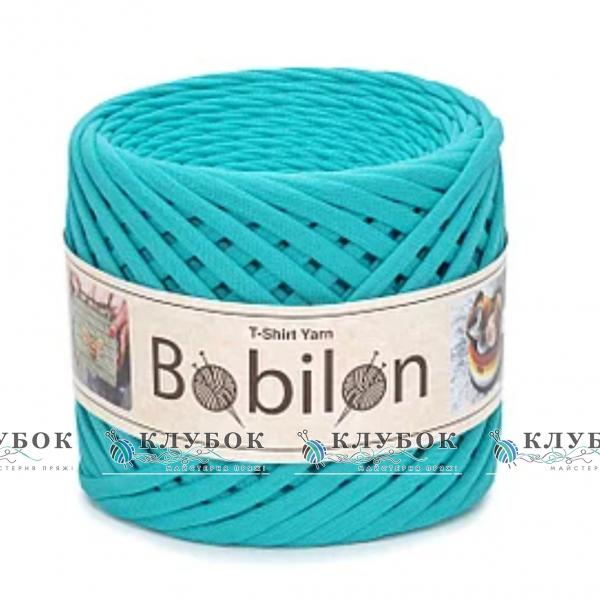 Трикотажна пряжа Bobilon Medium / Бобілон Медіум 7-9мм   (м'ятний)