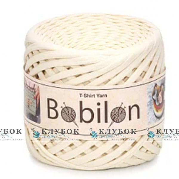 Трикотажна пряжа Bobilon Medium / Бобілон Медіум 7-9мм   (кремовий)