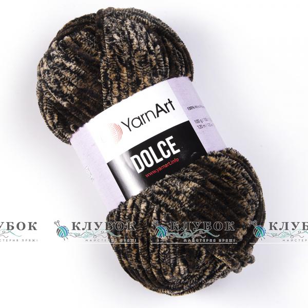 Плюшева пряжа YarnArt «Dolce / Дольче» №807(меланж)