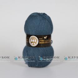 Пряжа напіввовна Madame Tricote "Merino Gold / Меріно Голд" Туреччина №018(петроль)