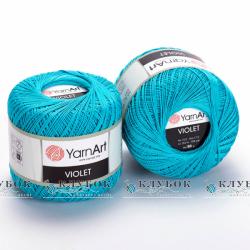 Пряжа YarnArt "Violet / Віолет"  №08(бірюза)