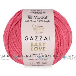 Пряжа Gazzal "Baby Love / Бебі Лав" Туреччина №1612(корал)