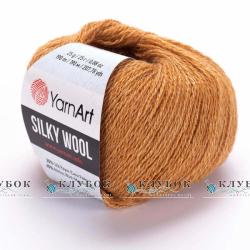 Пряжа YarnArt « Silky Wool / Силки вул » Турция №345(горчица)