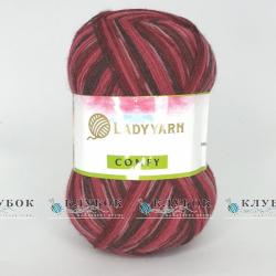 Пряжа «LADY YARN Comfy/ Леді ярн Comfy» №02(ягідний)