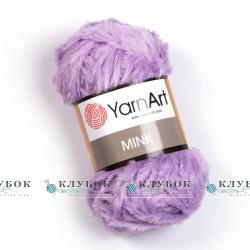 Пряжа YarnArt «Mink / Минк»   №350(сиреневый)