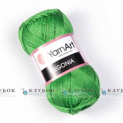 Пряжа YarnArt «Begonia \ Бегонія»  №6332(зелений)