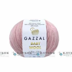 Пряжа Gazzal "Baby Wool / Бебі Вул" Туреччина №845(пудра)