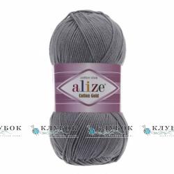 Пряжа Alize "Cotton Gold / Коттон Голд" Туреччина №87(вугільно попелястий)