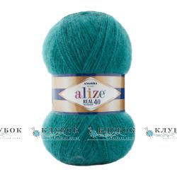Пряжа Alize "Angora Real 40 / Ангора Реал 40" Туреччина №507(зелений)