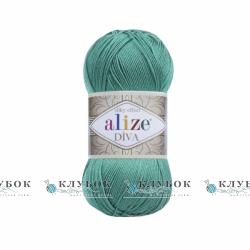 Пряжа Alize «Diva / Дива»   №610(смарагд)