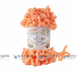 Плюшева пряжа Alize «Puffy / Пуффі»  №13(диня)