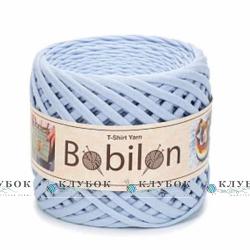 Трикотажна пряжа Bobilon Medium / Бобілон Медіум 7-9мм   (небесно блакитний)