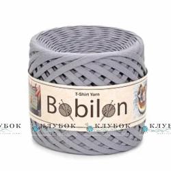 Трикотажная пряжа Bobilon Medium / Бобилон Медиум 7-9мм  (пепельный)