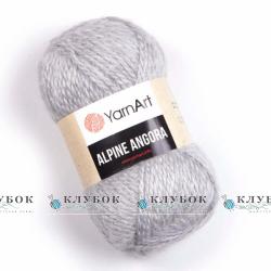 Пряжа напіввовна YarnArt "Alpine Angora / Альпін Ангора" Туреччина №334(світло сірий)
