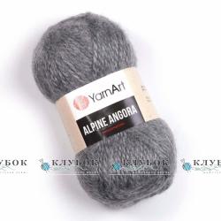 Пряжа напіввовна YarnArt "Alpine Angora / Альпін Ангора" Туреччина №335(темно сірий)