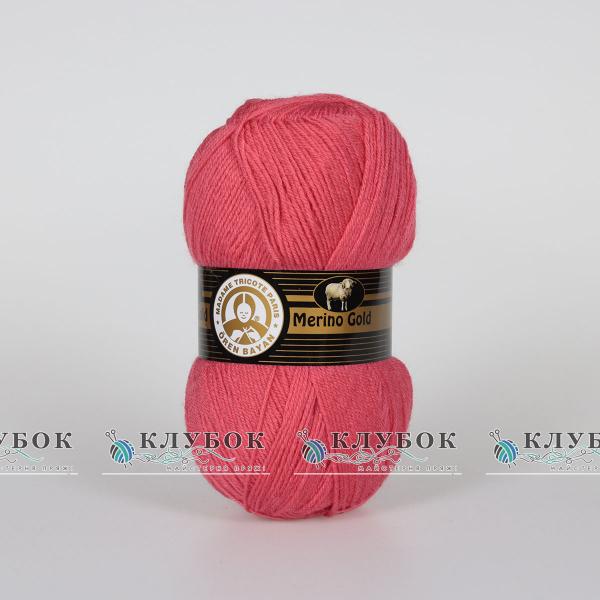 Пряжа полушерсть Madame Tricote «Merino Gold / Мерино Голд» Турция №002(коралл)