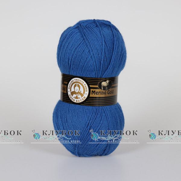 Пряжа напіввовна Madame Tricote "Merino Gold / Меріно Голд" Туреччина №016(синій)