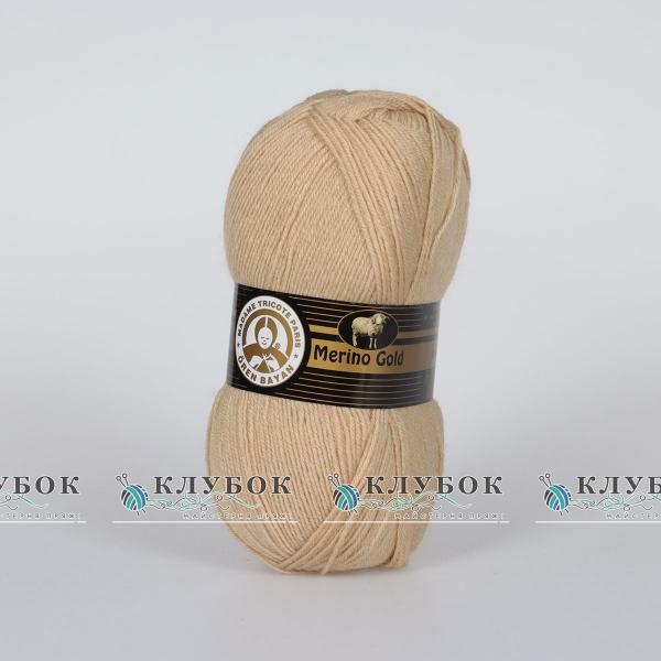 Пряжа напіввовна Madame Tricote "Merino Gold / Меріно Голд" Туреччина №079(світло бежевий)
