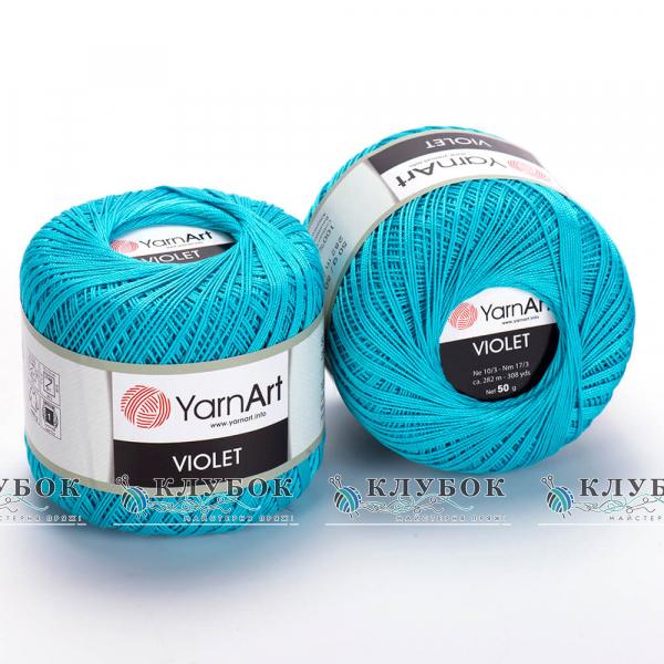 Пряжа YarnArt «Violet / Виолет» №08(бирюза)