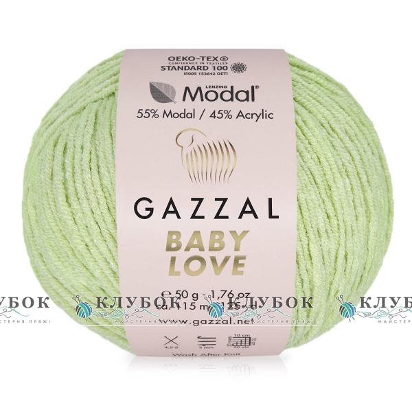 Пряжа Gazzal «Baby Love / Беби Лав» Турция №1609(горох)