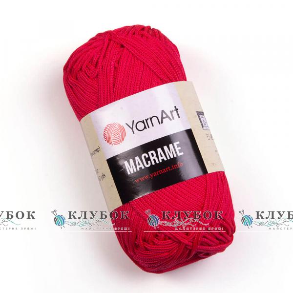 Пряжа YarnArt « Macrame / Макраме» Туреччина №163(яскраво червоний)