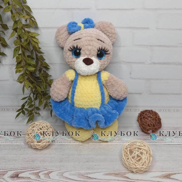 Игрушка Мишка в платье (25см)