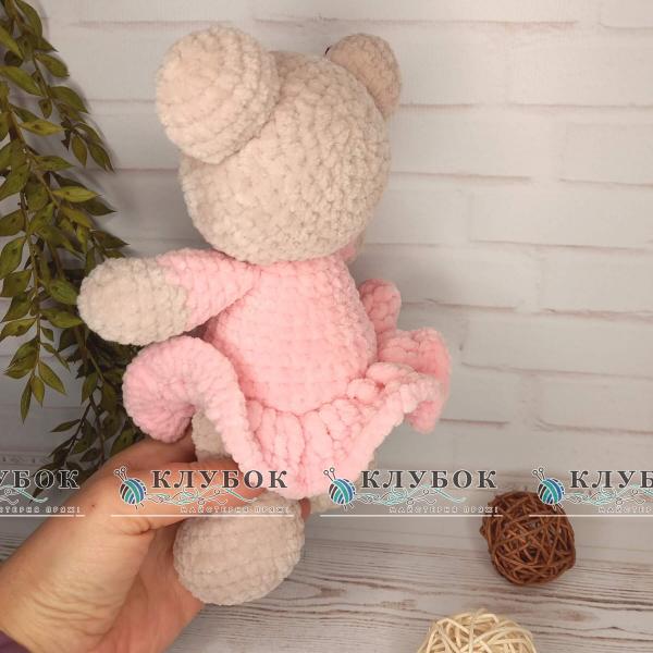 Игрушка Мишка в платье (25см)