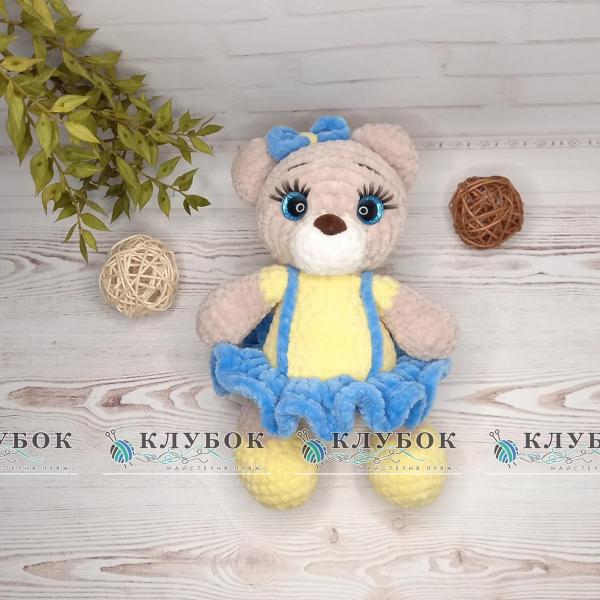 Игрушка Мишка в платье (25см)