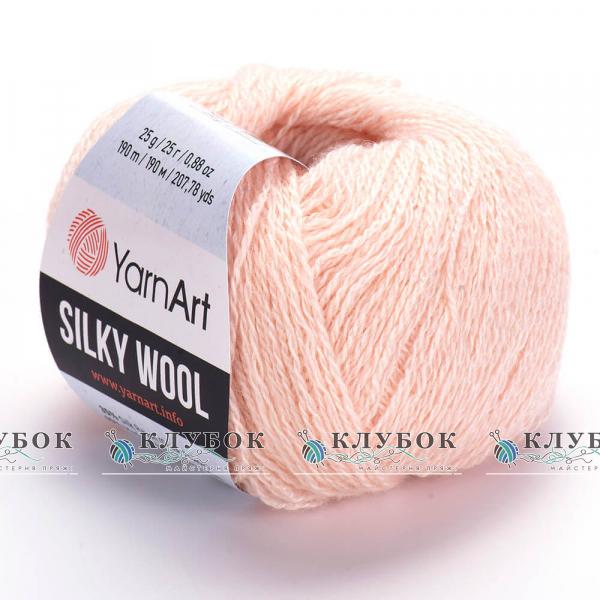 Пряжа YarnArt « Silky Wool / Силки вул » Турция №341(персик)