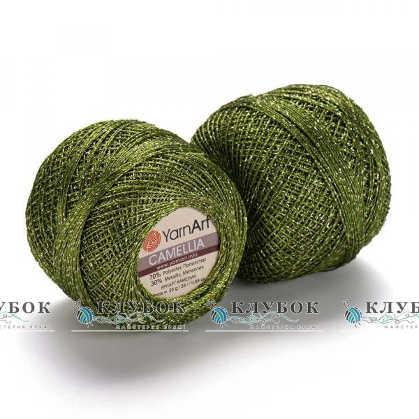 Пряжа YarnArt «Camellia / Камелия» Турция №420(зелень)