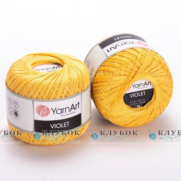 Пряжа YarnArt «Violet / Виолет»   №4653(желтый)