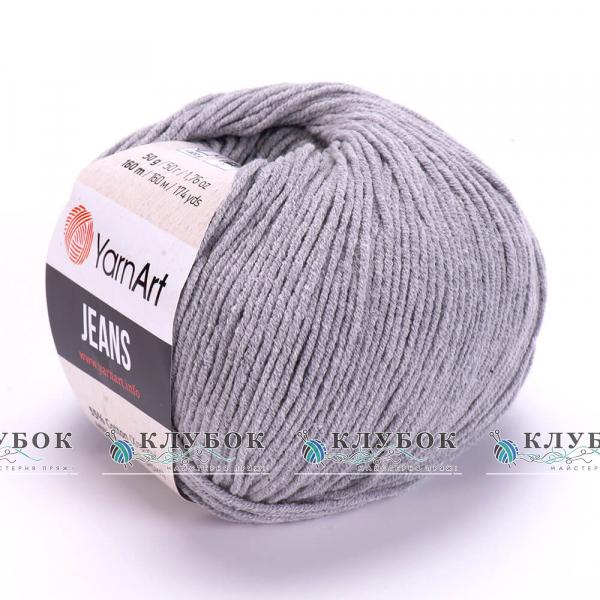 Пряжа YarnArt «Jeans / Джинс» Турция №46(серый)