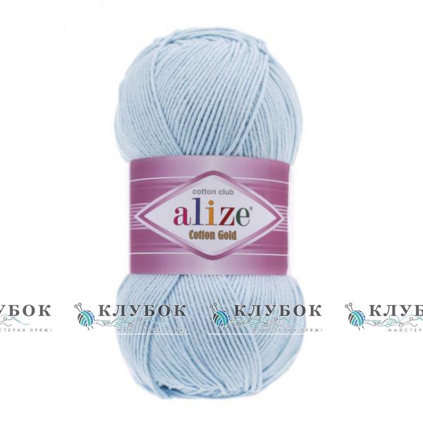 Пряжа Alize «Cotton Gold / Коттон Голд» Турция №513(кристально синий)