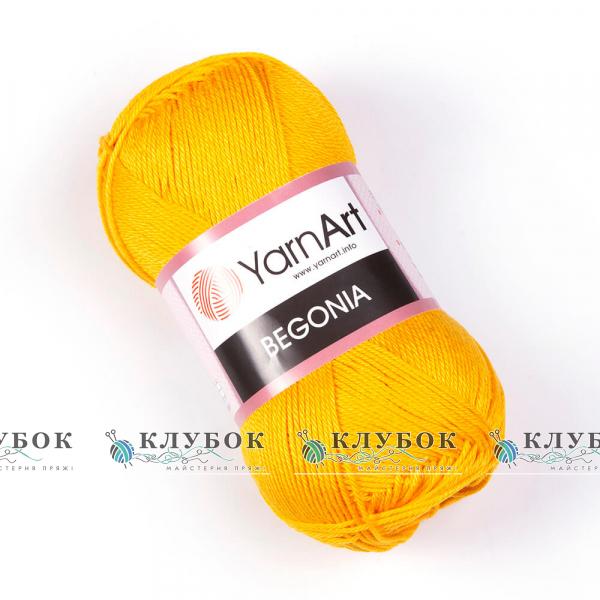 Пряжа YarnArt «Begonia \ Бегония»  №5307(ярко желтый)