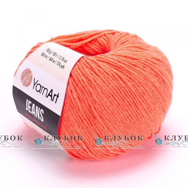 Пряжа YarnArt «Jeans / Джинс» Турция №61(коралл)