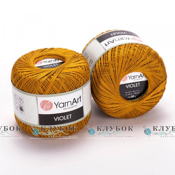 Пряжа YarnArt «Violet / Виолет»  №6340(горчица)