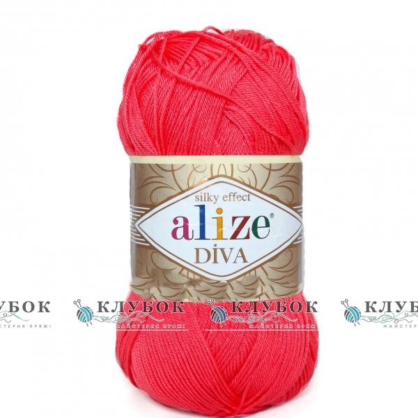 Пряжа Alize «Diva / Дива»   №661(гвоздика)